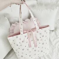 Sac à main en velours côtelé rouge fraise sur base blanche, décontracté, léger, pour femme, idéal pour le shopping ou l'école, sac fourre-tout à bandoulière