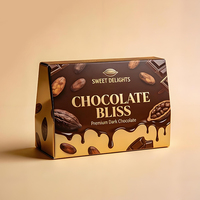 Boîtes d'emballage personnalisées pour chocolat, impression sur mesure, design personnalisé, boîte d'expédition en carton ondulé, boîte en papier alimentaire avec insert