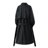 Manteau Balmacaan pour homme 2025, trench-coat mi-long, mode, décoration à rivets, col à revers surdimensionné, veste longue, streetwear, vente en gros
