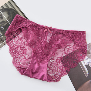 厂家直销定制品牌女士棉内裤短款女士蕾丝内衣日常舒适内裤 - Product Image 3