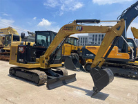 Excavator Mini Hidrolik CAT 305.5 5.6 Ton Crawler Digger dengan Bucket 0.22m³ untuk Penggalian Parit