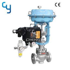 Válvula de control de <span class=keywords><strong>micro</strong></span> flujo Válvula reguladora de control neumático de diafragma con posicionador - Product Image 2