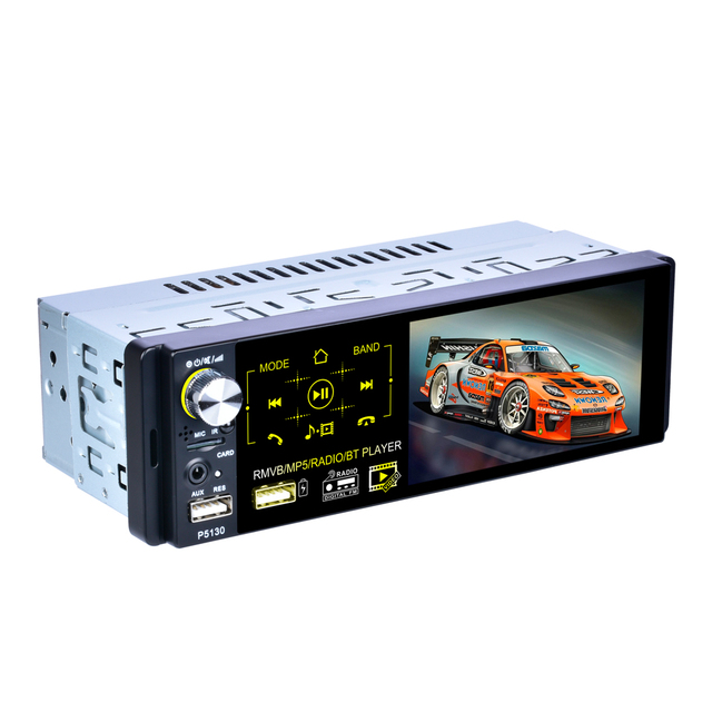 Autoradio 1 Din MP5 Player Car Radio Audio Stereo USB AUX FM Radio Station BT Rearview Camera Remote Control