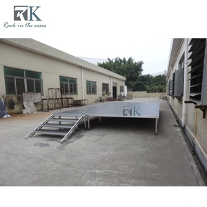 เวทีพกพาปรับระดับได้ 4x8 ฟุต ทำจากอลูมิเนียมอัลลอยด์ สำหรับงานคอนเสิร์ต งานแต่งงาน - Product Image 5