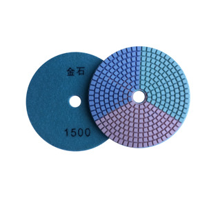 Mermer granit kuvars taşlama için <span class=keywords><strong>3</strong></span> renk elmas ıslak parlatma pedleri - Product Image 6