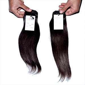 Cheveux humains indiens vierges 100% naturels, bruts, à double trame, cuticules alignées, lisses, pour extensions de cheveux – Fournisseurs - Product Image 6