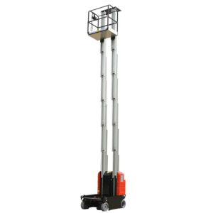 Diskon Platform pengangkat tiang mendorong sendiri, disetujui Ce Epa 8m 12m 14m 16m aluminium Aloi Lift One Man - Product Image 1
