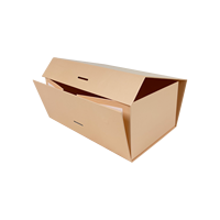Boîte cadeau pliante magnétique en carton rigide noir mat sur mesure avec doublure en éponge et finition pailletée pour mariage