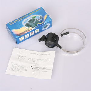 Lampu Led pembesar perbaikan 15X, untuk memperbaiki mata, kaca pembesar plastik, produsen grosir 13b-a - Product Image 4