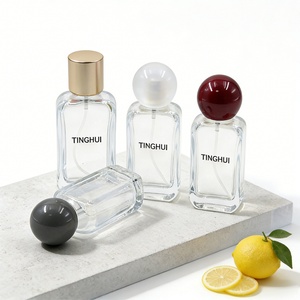 Empty <b>Bottles</b> 30ml 50ml 100ml High-Quality <b>Perfume</b> <b>Bottles</b> Fragrance Spray with Colorful Ball Caps - Product Image 6