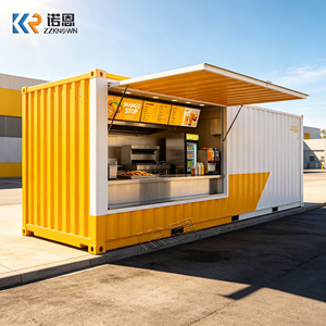 Op maat gemaakte koffiebar met professionele koffiecounter, modern design in een zeecontainer, mobiel restaurant - Product Image 3