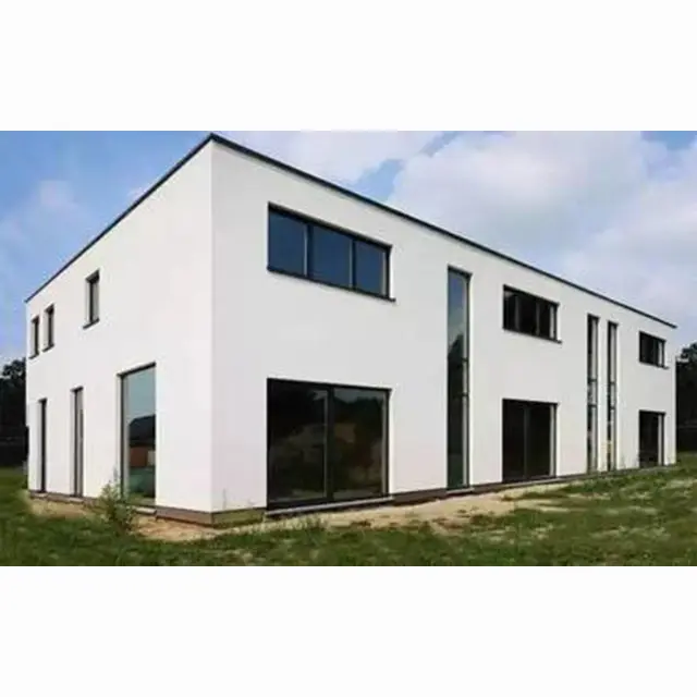 Casa prefabricada moderna de la mejor empresa de construcción de acero, estilo de diseño industrial para aplicaciones de oficina o escuela