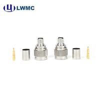 Connecteur mâle LWMC à sertir pour câble LMR400 et 1 mm², 2 broches, jusqu'à 6 GHz, VSWR 1.2 max.