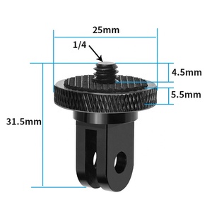 Takenoken 1/4 Inch Nhôm Mini <span class=keywords><strong>Tripod</strong></span> Núi <span class=keywords><strong>Adapter</strong></span> Đi Pro Phụ Kiện Cho Hành Động Máy Ảnh Video Chụp Anh Hùng Cho <span class=keywords><strong>Xiaomi</strong></span> Yi 4K - Product Image 3
