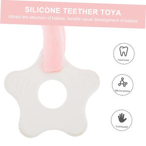 Juguete de Peluche Suave y Seguro <span class=keywords><strong>con</strong></span> Forma de Conejito, Chupete de Tela Multifuncional para Bebés, Niños y Niñas - Product Image 2