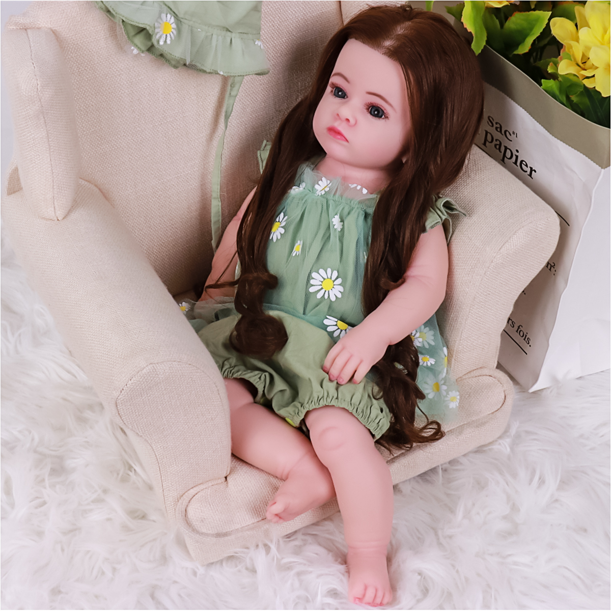 full silicone baby doll 22 23 inch