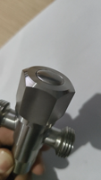 Vanne d'angle à haute pression 3/8 avec accessoire de cuisine pour robinet de corps en acier inoxydable à noyau en céramique