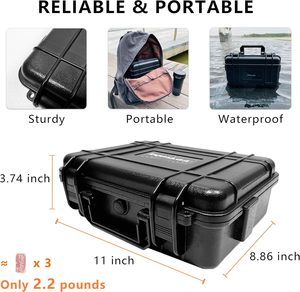 Estuche rígido de nuevos diseños Estuche de transporte de color amarillo Estuche protector impermeable resistente Accesorios para drones para DJI Mini 4K - Product Image 4