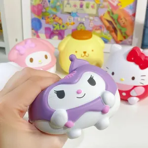 Penjualan terlaris karakter kartun Anime PVC tokoh Model 3D kartun indah Kitty Remas silikon Anti stres mainan untuk anak-anak