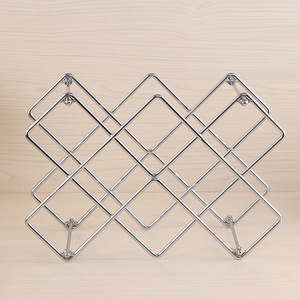 Étagère à <span class=keywords><strong>vin</strong></span> <span class=keywords><strong>murale</strong></span> en acier inoxydable, support décoratif, étagère de cuisine, stockage or, porte-bouteille comptoir, porte-tasses à <span class=keywords><strong>vin</strong></span> en métal - Product Image 2