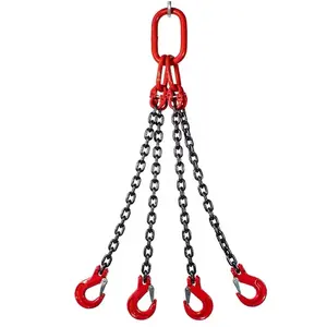 De gros cargo acier chaîne-Kyto — crochet de chargement, en acier allié, chaîne tressée, crochet de charge, grue lourde, longue chaîne et supports