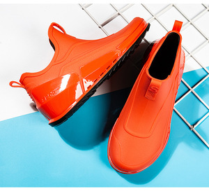 Chaussures de pluie pour homme, imperméables, à la cheville, pour la pêche, le lavage, l'extérieur, couleur automne - Product Image 5