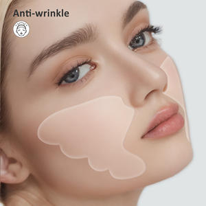 Patchs réutilisables en silicone auto-adhésif pour le front et anti-rides avec collagène Coussin d'allaitement réutilisable pour la nuit 8h pour la beauté des yeux et du visage - Product Image 1