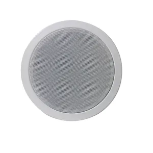 T PA 6 Inch 1.5/3/6W Fast Mount Metal Ceiling Loudspeaker In-Ceiling Speaker With Transformer For BGM Play/Announcement