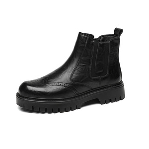 Botas Chelsea Casuales para Hombre, Marca Martin, de Cuero Genuino, con Cierre de Cordones, Forradas de Felpa para Otoño e Invierno - Product Image 5