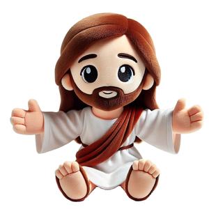Nuevo Diseño de Muñeco de Peluche Promocional de Dibujos Animados de Jesús, Peluches Personalizados, Juguetes de Muñecos Suaves Cristianos - Product Image 1