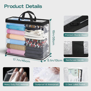 Sacs de rangement pour vêtements à domicile, housses anti-mites, <span class=keywords><strong>mini</strong></span> pochettes, sacs de déménagement, rangement et organisation des meubles et des armoires - Product Image 2