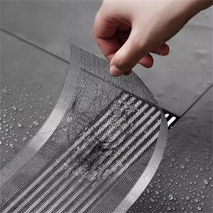 Removable Shower Drain Hair Catcher Self-Adhesive Floor Drain Stickers Disposable Mesh <b>Sink</b> <b>Strainer</b> Filter for Bathroom - Product Image 3