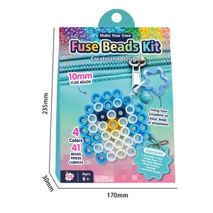 Lot de recharge en vrac de perles à repasser multicolores assorties de 10 mm pour projets scolaires, fournitures artistiques en <span class=keywords><strong>classe</strong></span>, kit de vente en gros - Product Image 4