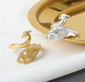 แหวนเงินถักแบบไทยทำมือสุดหรูพร้อมตะขอเกี่ยวสายรัดโลหะผสมสำหรับงานแต่งงานแบบโรแมนติก - Product Image 3