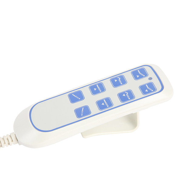 JS35SLA-4 8-Button Hospital Grade Electric Nursing Bed Hand Controller Multi-Function Patient Bed Remote Control
