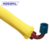 Manguito de cable trenzado Kevlar retardante de llama de alta temperatura HosePal, protector de manguera, protección para militares