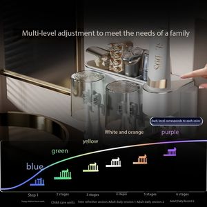 Nuevo Dispensador Automático de Pasta de Dientes y Soporte para Cepillos de Dientes - Montaje en Pared, Adhesivo Sin Perforaciones, Diseño a Prueba de Polvo - Product Image 6
