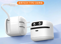Chargeur de bureau télescopique 65W pour robot, adaptateur d'alimentation écologique PD 3.0 avec protection OVP/OCP 8A pour montre connectée mobile