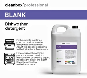 CleanBox Professional BLANK 5L Automatic Dishwasher Detergent <b>Liquid</b> for Commercial and Industrial Dishwashing - Product Image 2