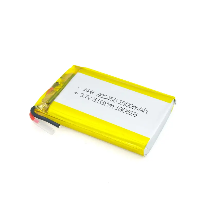 803450 3.7V 1500mAh ricaricabile Li-polimero Li-lon batteria per auricolare Bluetooth altoparlante LED luce vocale registratore giocattolo elettrico