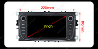 MEKEDE Android Radio del coche para Ford Focus 2 Mondeo S C Max Kuga Fiesta fusión GPS de navegación Multimedia reproductor estéreo doble Din