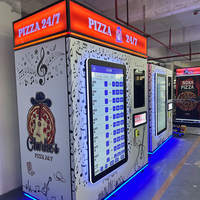 Máquina Expendedora de Pizza Inteligente con Pantalla Táctil, Múltiples Opciones de Pago, Monitoreo Remoto, Capacidad de 20-150 Unidades, Luz LED, OEM