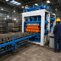 Usine de blocs creux en béton Siemens PLC, machine automatique de fabrication de pavés et de briques creuses