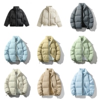 Blouson d'hiver matelassé pour homme, col montant, fermeture éclair, alternative au duvet, décontracté, imperméable, coupe-vent, respirant