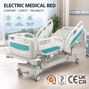 Cama de Hospital Eléctrica AOLIKE de Cinco Funciones con Cabecera Desmontable de PE para Sala de Enfermería, con Certificación CE, ISO y UKCA - Product Image 6
