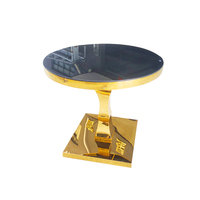Table à gâteau moderne de luxe pour mariage, en acier inoxydable doré, pour hôtel, banquet, événement, fête en plein air