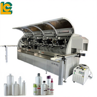 Impresora Automática de 3 Colores con Sistema de Secado UV para Botellas de Vidrio, Carga y Descarga Automática, Tratamiento con Llama, Redondas y Planas