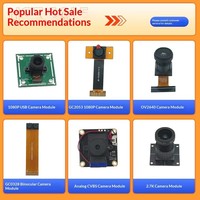 Módulo de Cámara Gran Angular OV2640 de 2 Megapíxeles con Micrófono Integrado, 60 FPS para Drones, Videoportero HD