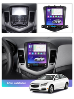 NaviFly auto STEREO con pantalla retráctil para Chevrolet Cruze 2008-2013 con GPS para coche IPS pantalla inteligente wifi