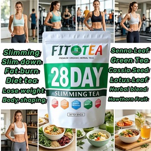 C1 WinsTown Thé Minceur Herbal 28 Jours aux Feuilles de Séné et Thé Vert – Brûle-Graisse, Perte de Poids, <span class=keywords><strong>Ventre</strong></span> Plat pour Femmes, Corps Mince - Product Image 1